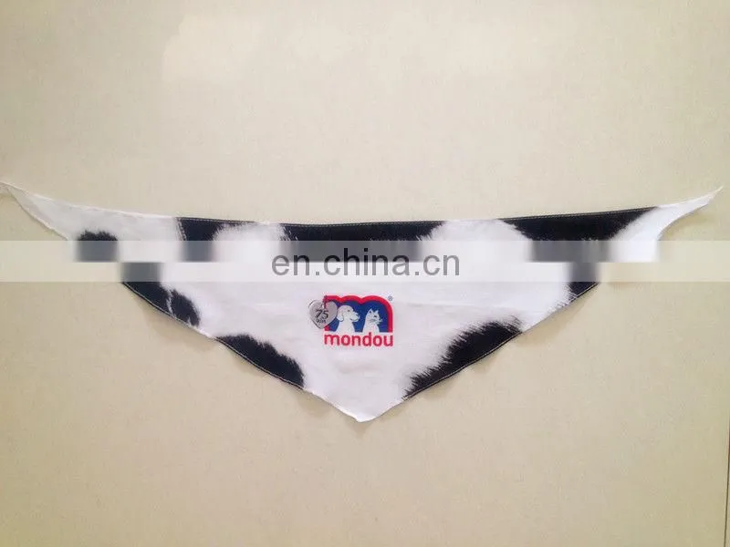 2014 hot sell 100% cotton shoes pattern pringting triangle pet bandana