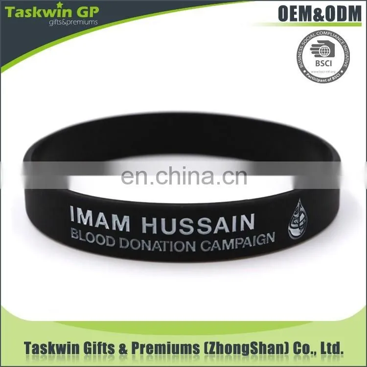high quality arts and crafts rubber gift silicone bracelet/silicone wristband for promotional gift