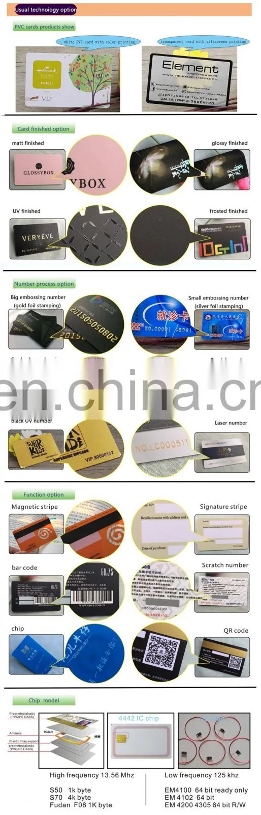 Custom Pvc Business Card Printing ,Transparent Plastic Business Card Printing