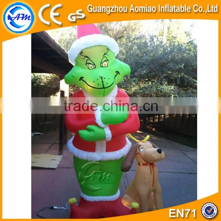 2016 Customized outdoor inflatable christmas grinch for sale