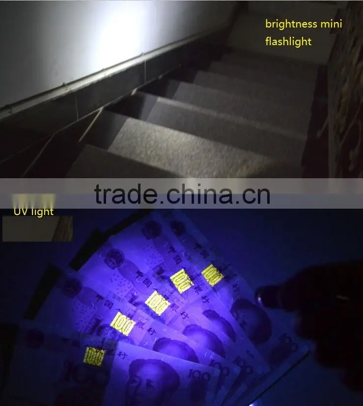 UV Keyring Torch laser Light Led Keychain Flashlight