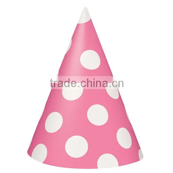 Polka Dot Party Hats (Pink) SB006