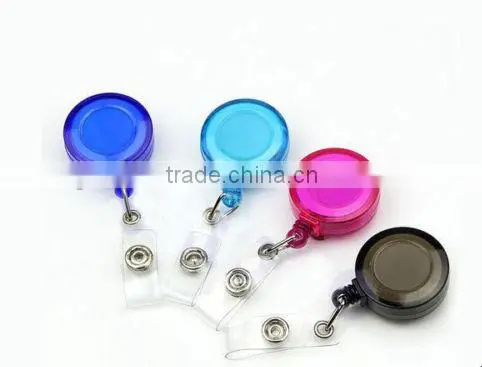 1 X RETRACTABLE PULL REEL RECOIL CAR KEY RING & ID CARD (N068)