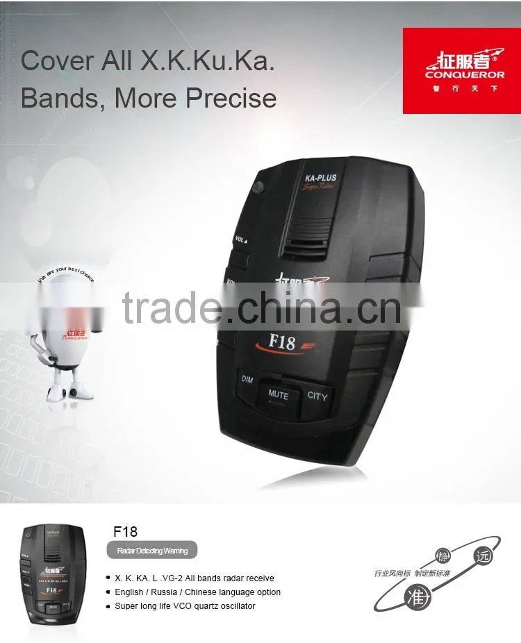 Full Band Anti Car Radar Detector From Conqueror