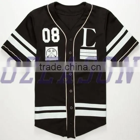 100% Cotton Plain Baseball Jerseys,Custom Baseball Uniforms