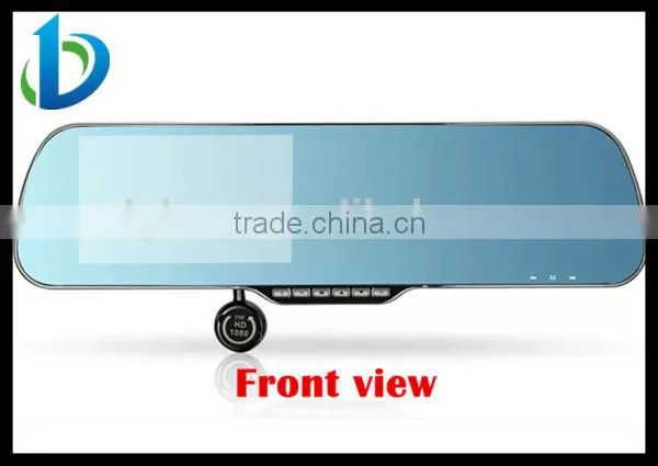 high quality 5 inchs rearview mirror gps wireless camera