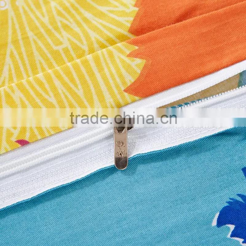 Hot sale wholesale twill design 100% cotton colorful cartoon comfortable soft luxury gorgeous bedding set duvet cover