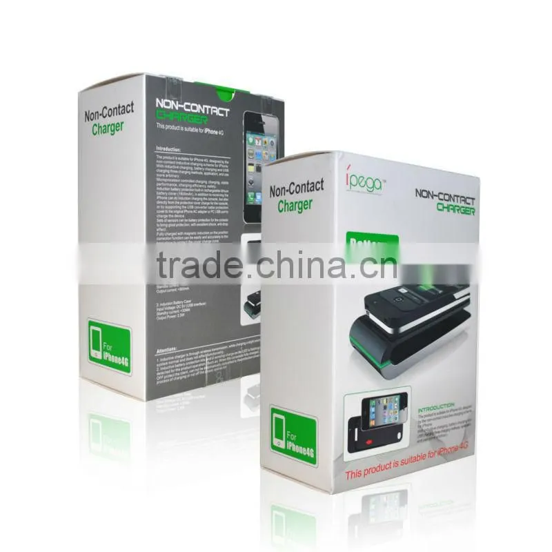 Portable wireless charger, non-contact charger External Battery for iphone 4G/4S