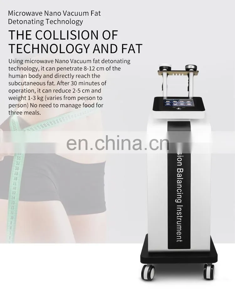Microwave RF Vacuum Shaping Instrument Body Fat Crushing Weight Loss Negative Pressure Physiotherapy Massage Slimming Machine