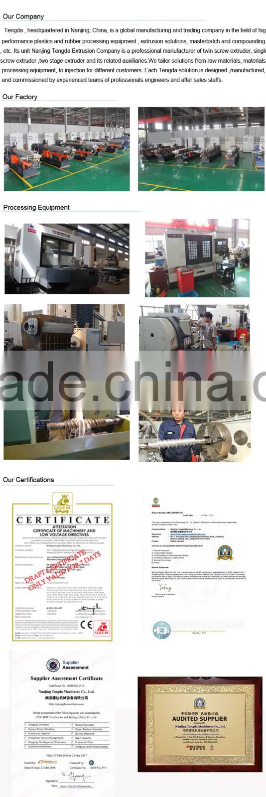 PVC Plastic Pelletizing Extrusion Machine Production Line for Sale