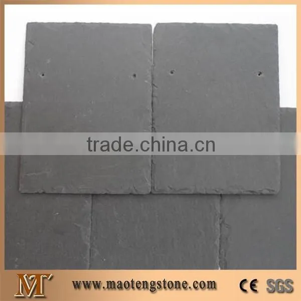 Chinese Black Slate Roofing Tiles, Natural Black Slate Roofing Tiles