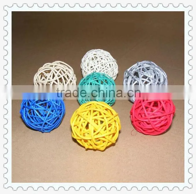 handmade rattan ball for string light decoration