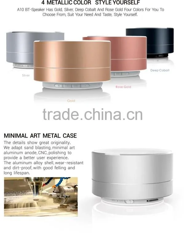 High Quality Custom Design A10 Portable Mini Speaker,Rohs Speaker,Portable Speaker Bluetooth