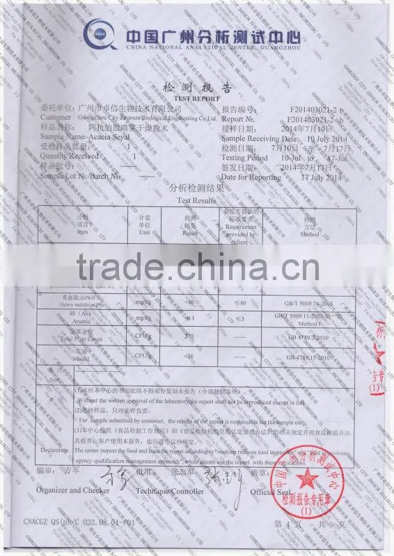 Senegal spray dry arabic gum powder for microcapsule(better than TIC)