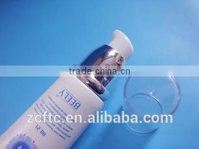 80g cosmetic tube with flip top cap, white printed cosmetic plastic tube for gel and cream