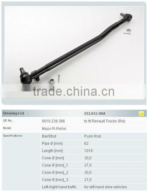 Renault truck parts steering rod 5010239386
