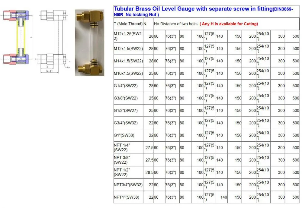Brass Tube Inidcator Gauge-1