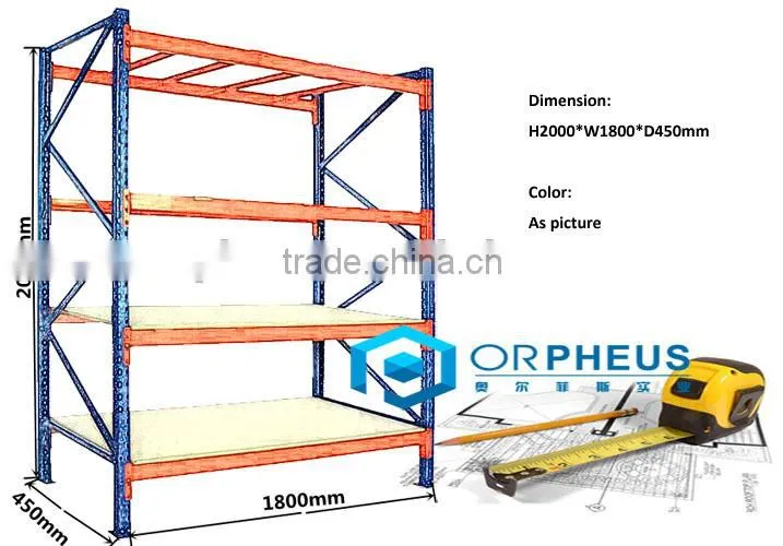Heavy Duty Warehouse Furniture Stainless Steel Storage 4 Tier Warehouse Shelving