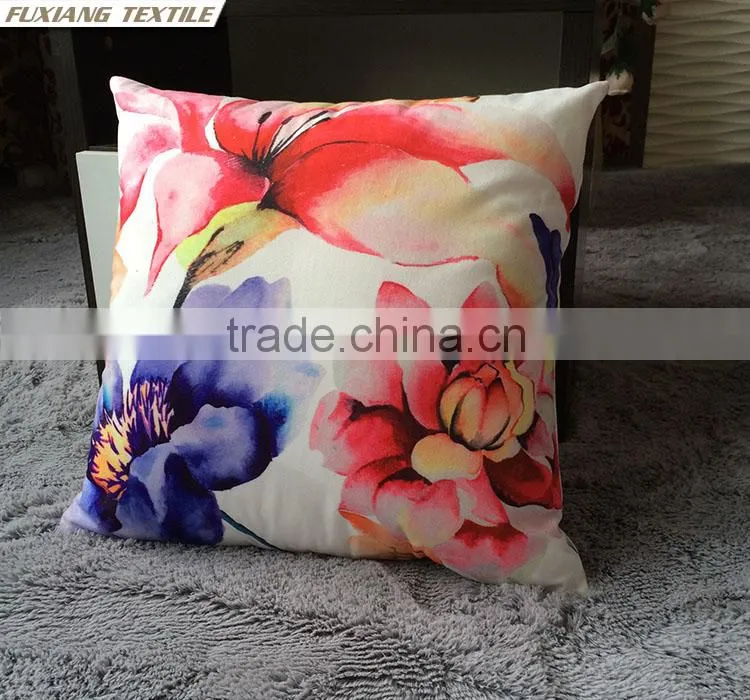 digital print flowers pillow cushion