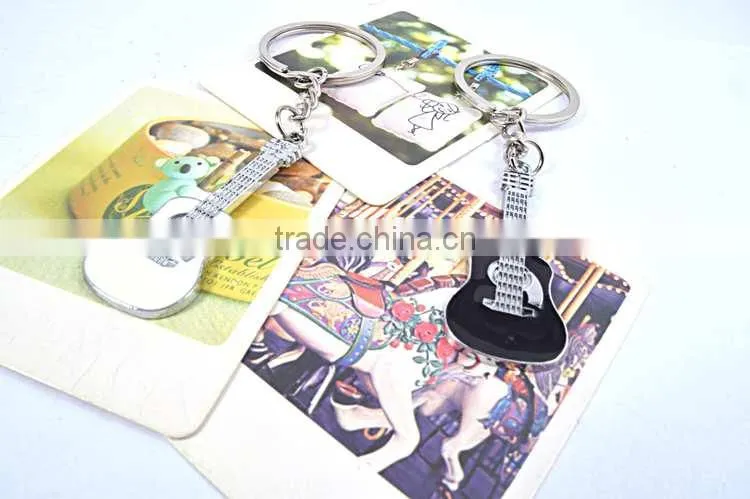 guitar shape 2016 trending products keychains wholesale