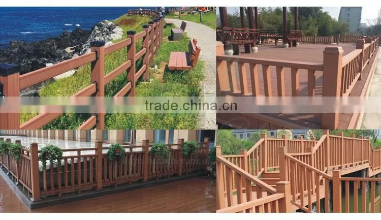 Wide varieties WPC composite fence panels outside
