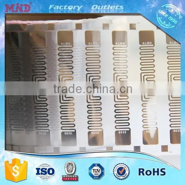 MDIY23 iso18000 6c Warehouse Checking and tracking Alien h3 uhf rfid dry inlay for smart labels and tickets