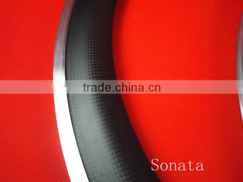 50 mm carbon alloy rim ,carbon wheel for road bike 6/18/20/21/24/28/32h 3k/ud clear coating