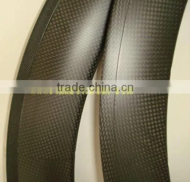 Super light weight toray carbon fiber bike tubular wheels 60mm bicycle road rims for sales