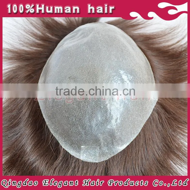 New High Quality Style Indian Hair Remy Hair Mens Toupee