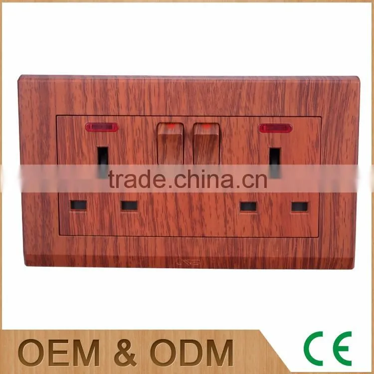 Double square shape new design wall switch socket, wall switch and socket