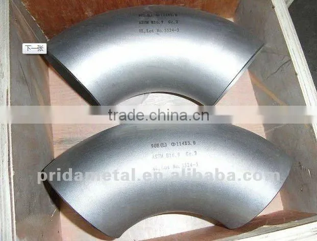 high strength 90 degree nickel alloy elbow