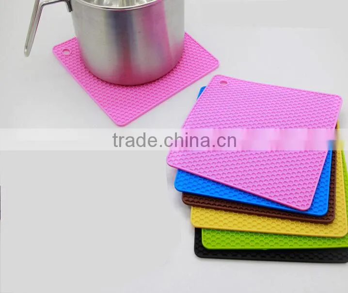 2015 Honeycomb shaped Silicone mat/pot pad
