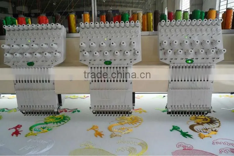6needles 13heads flat embroidery machine