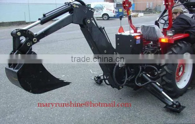 LW-7 small garden tractor backhoe