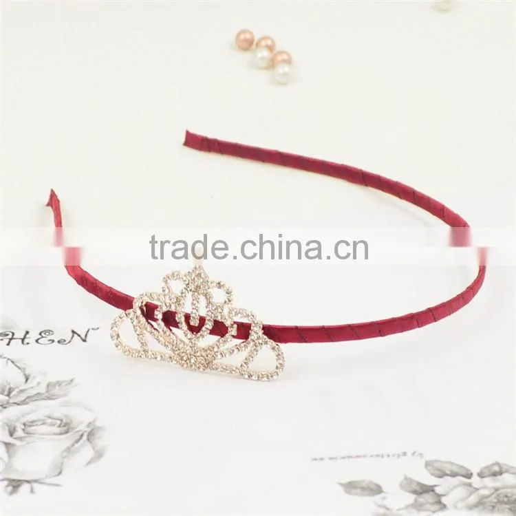 Princess Tiara Headband Royal Baby Pearl Crown Baby Headband Christmas Gift Rhinestone Children accessories