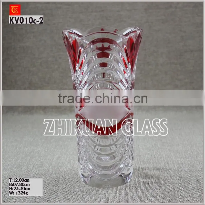 Hand Blown colored glass vase on alibaba china