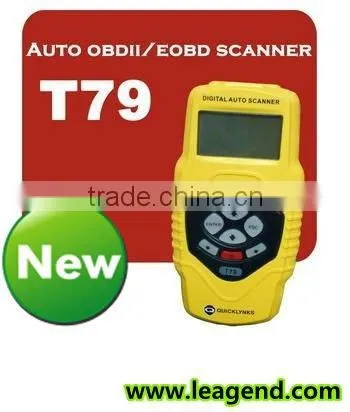 Fully functional vehicle fault diagnostic scan tool for all cars OBD2/EOBD Auto Code Reader T79 -6 languages ,Data print out