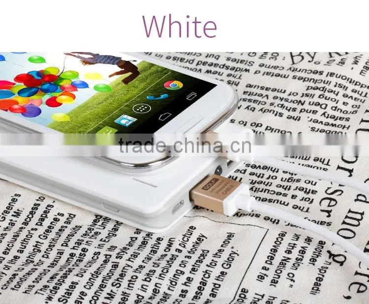 GOLF micro metal silk screen cable for android mobile phone 2.1A durable aluminum charge and data cable for android device