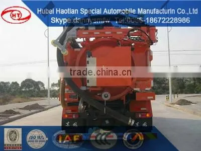 Dongfeng heavy self-cleaning suction truck new design vacuum Fecal suction truck sewage suction truck