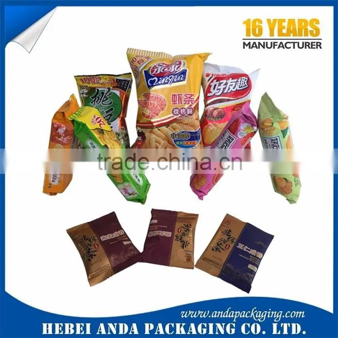 Heat Sealing Plastic Snack Food Packaging/ Biscuit Packaging Plastic Film Roll