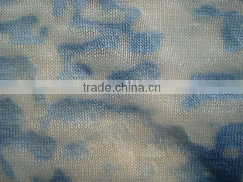 burn out cvc jersey fabric