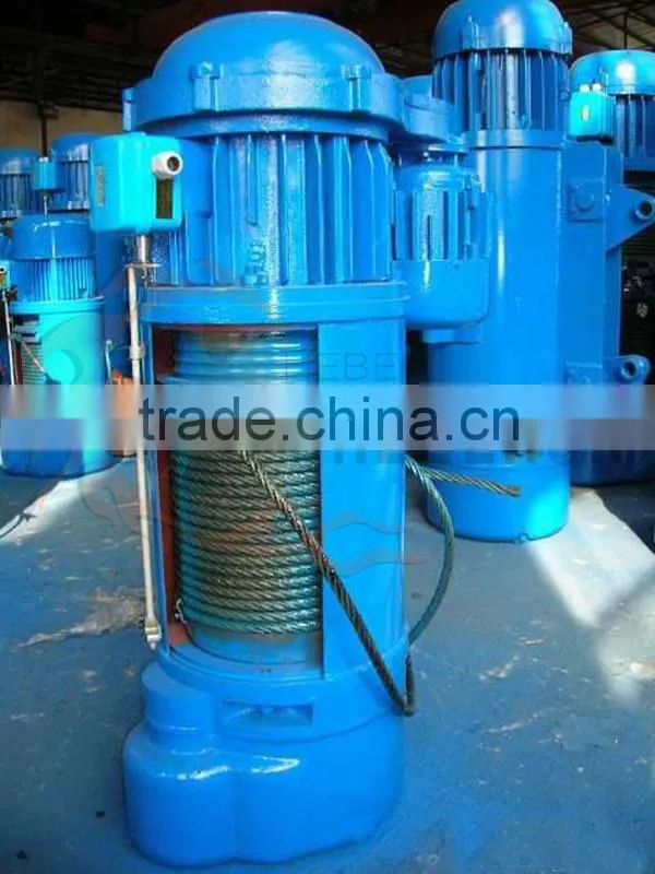 construction materials 2 ton 9M electric chain hoist 380V wire rope hoist
