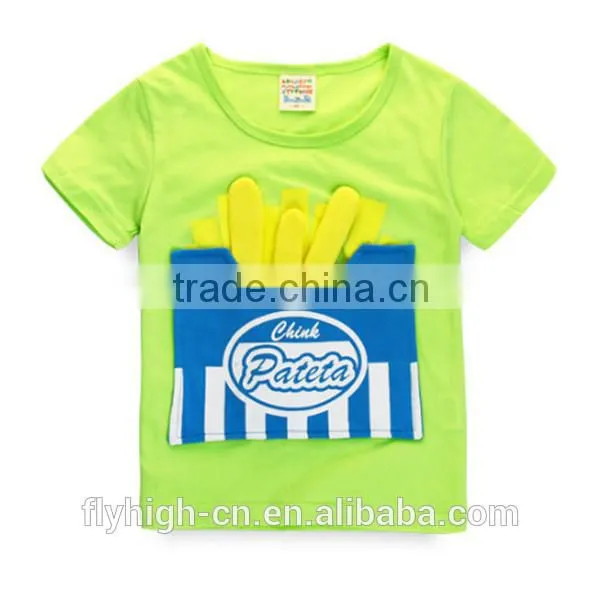 High quality cute design custom cotton children t shirt,kids t shirt