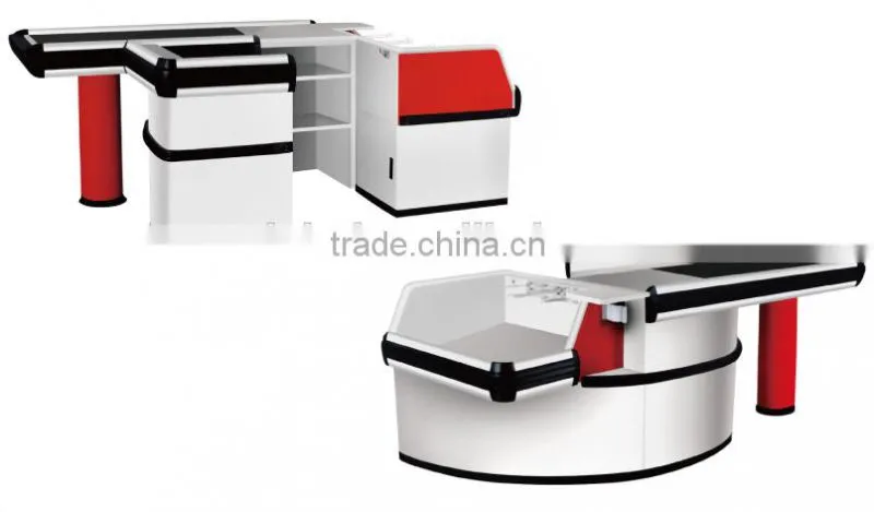 2015 Supermarket Checkout Counter with conveyor belt