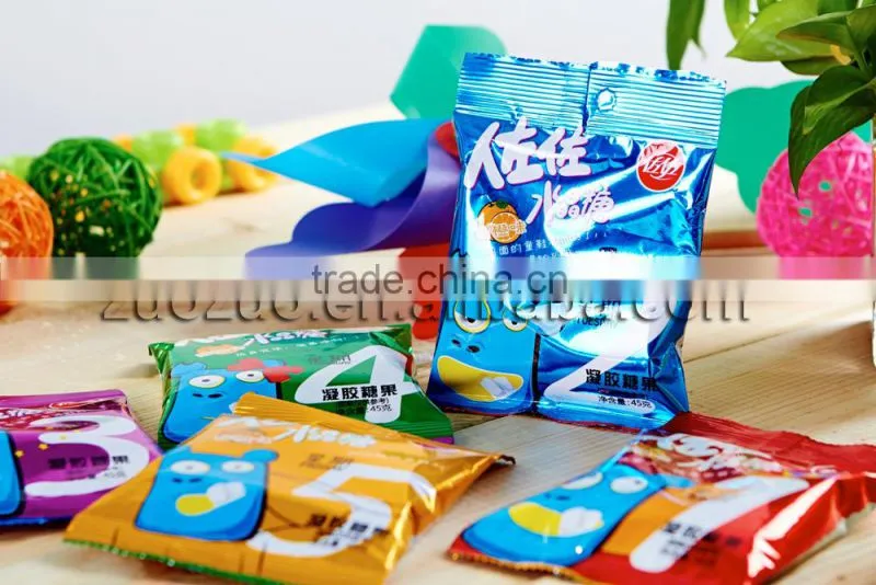 five bags together packing alpenliebe candy jelly 45g