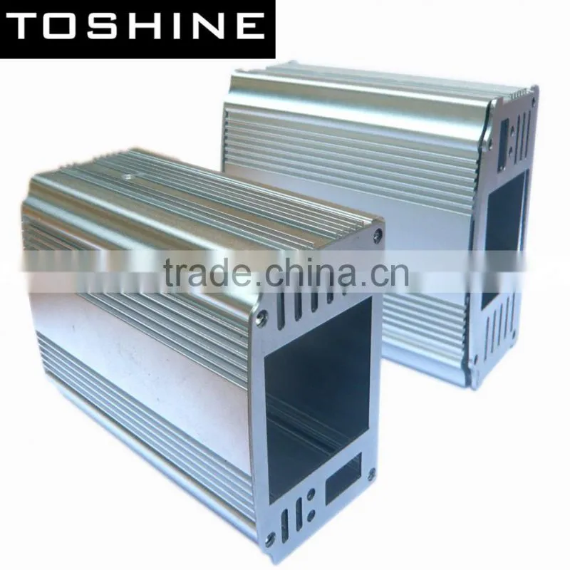 sand blasting anodizing 6063 material extruded car power inverter aluminum shell