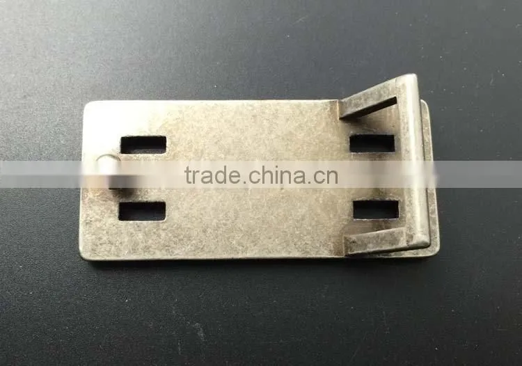 Belt buckle blank in antique brass