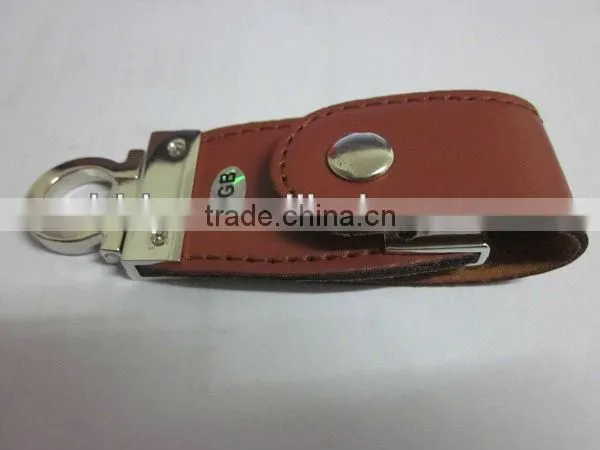 USB flash leather with engraved LOGO