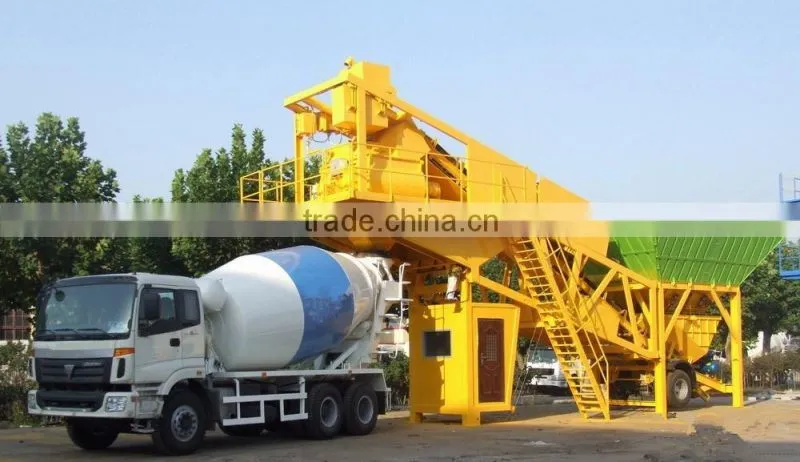 mobile or portable type low cost concrete batching plant