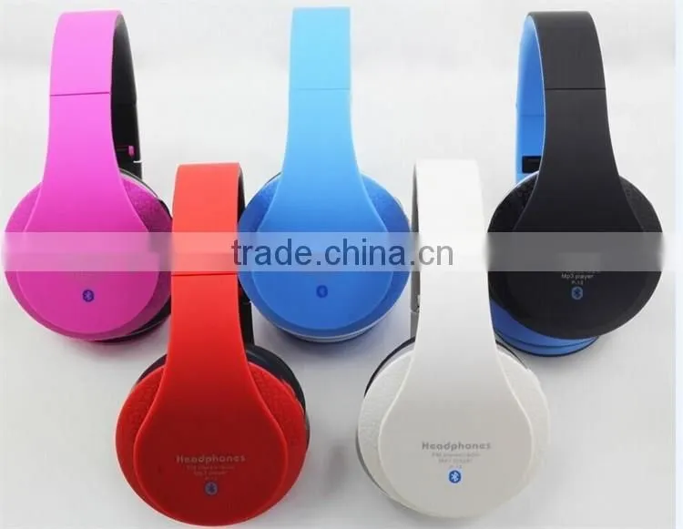 Cheap Handfree Stereo Foldable MP3 FM Bluetooth Headset for Mobile Phone